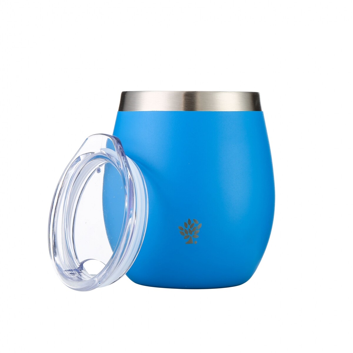 MATE TERRANO ACERO C/ TAPA 130ML - AZUL ELECTRICO 