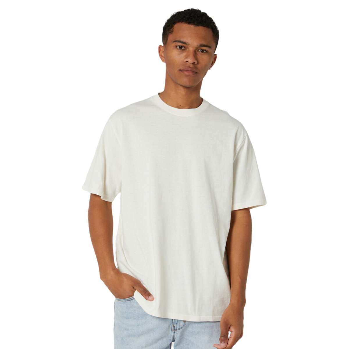 Remera Rip Curl Plain Wash - Blanca 