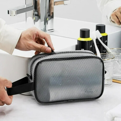 Neceser impermeable con asa - 20x12x7cm Negro