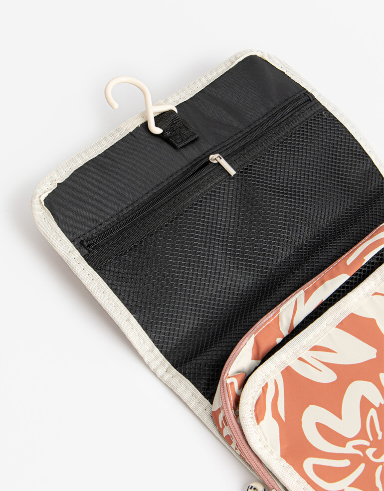 Porta Cosméticos Desplegable Portacosméticos De Material Reciclado - Estampado Flores