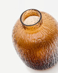 Jarrón Shali de vidrio marrón 20,5 cm Jarrón Shali de vidrio marrón 20,5 cm