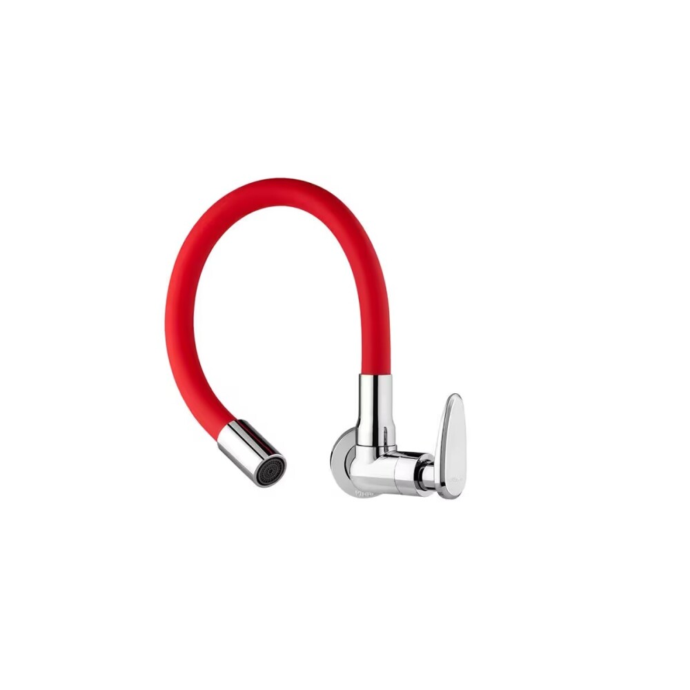 Grifo unitario pared cocina ALLURE MOUVE cromo rojo Grifo Unitario Pared Cocina Allure Mouve Cromo Rojo
