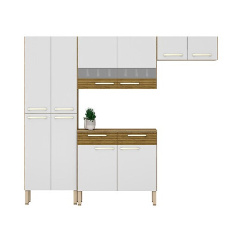 Mueble Cocina Nala 221cm Modular 8 Puertas Freijó Premium Mueble Cocina Nala 221cm Modular 8 Puertas Freijó Premium
