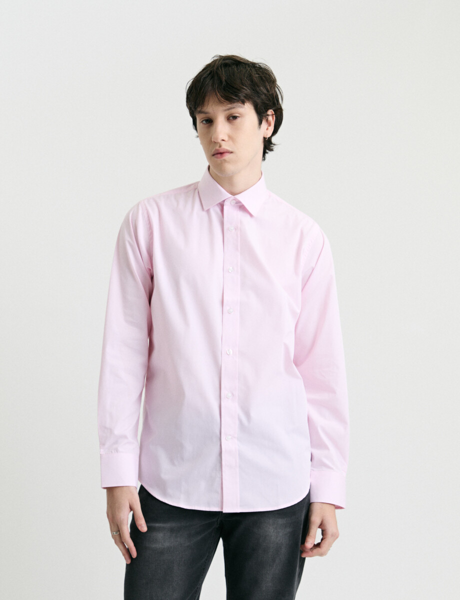 011683 CAMISA VESTIR HARRINGTON LABEL Rosado Medio