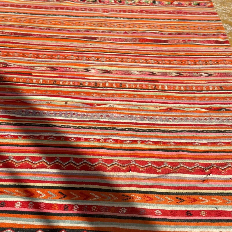 Alfombra killim marroquí multicolor 3,40x1,76 Alfombra killim marroquí multicolor 3,40x1,76