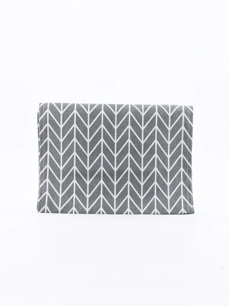 SENDERO POLIESTER GEOMETRICO GRIS