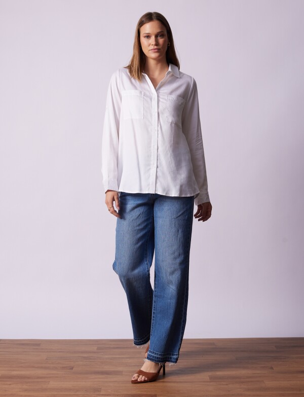 Camisa Bolsillos BLANCO