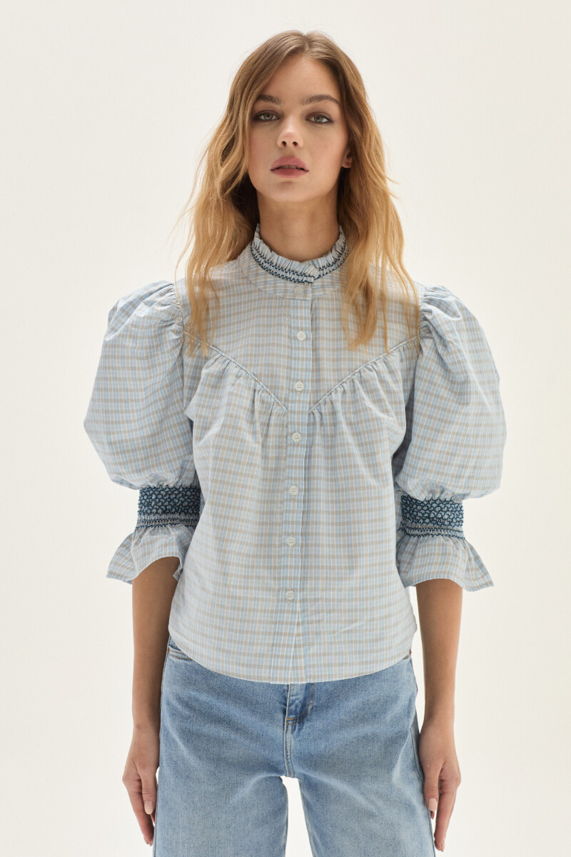 Blusa Helena Celeste
