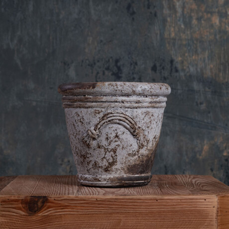 MACETA CERAMICA GRIS 43065