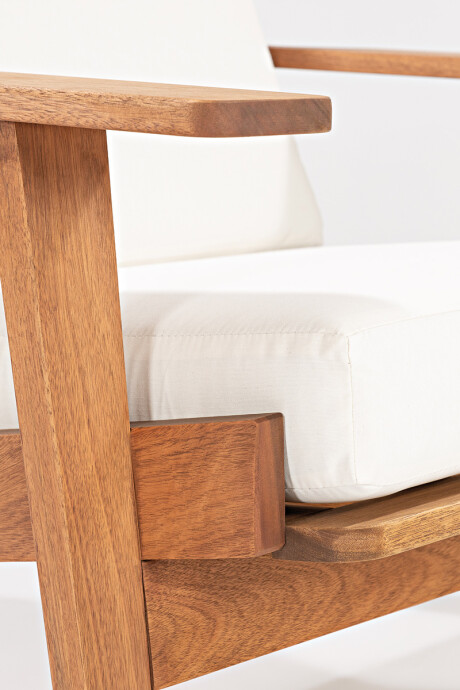 LOTUS POLTRONA POLTRONA LOTUS ACQUABLOCK CRUDO 93x87x86CM JATOBA