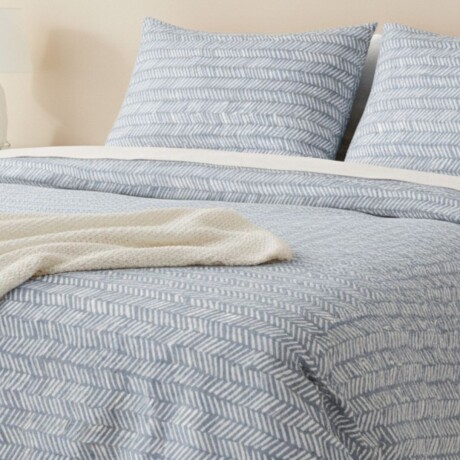 Juego de Sábanas Bukara Celeste 1 1/2 Plazas