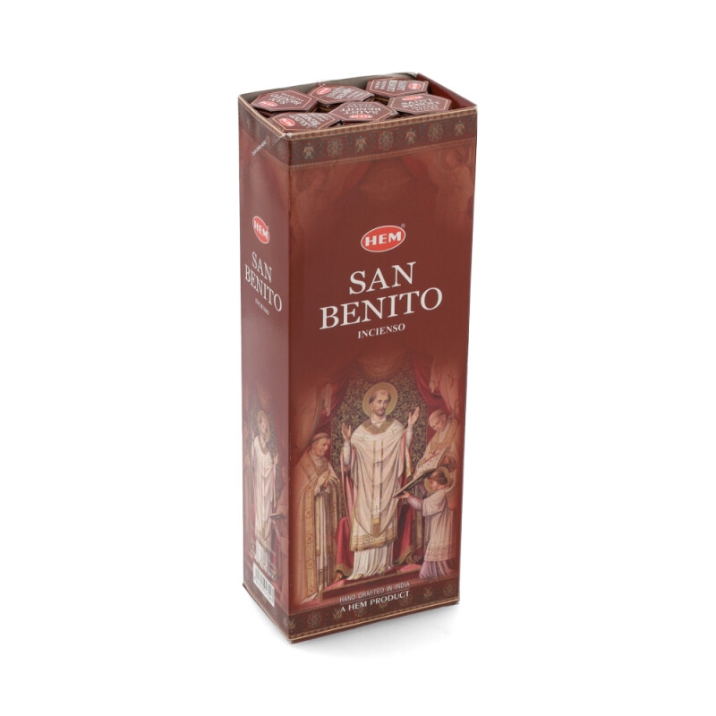 INCIENSO HEM CAJA HEXAGONAL X6 San Benito