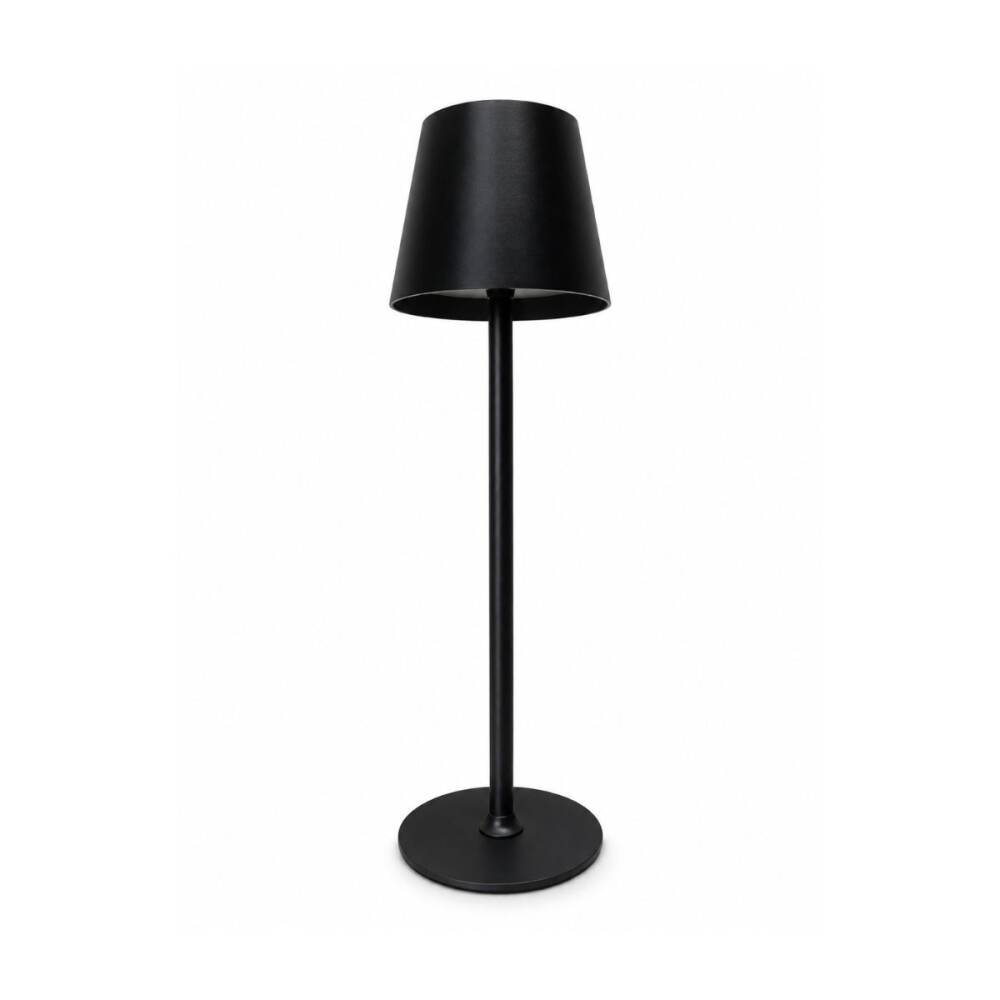 Lampara de mesa recargable negra USB 10x38 cm Lampara de mesa recargable negra USB 10x38 cm