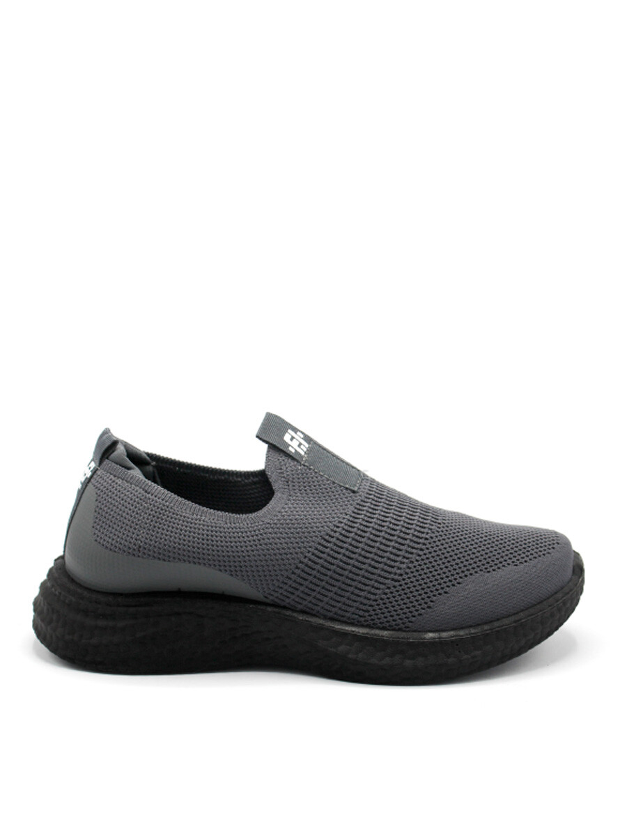 Calzado Deportivo Sin Cordón Serres - Gris Oscuro 