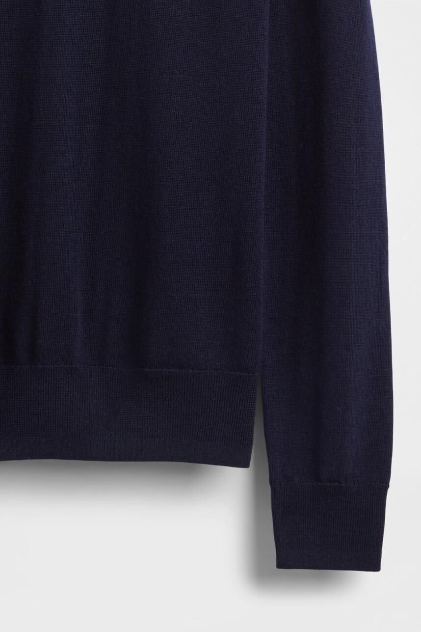 Buzo Polera Merino Mujer Navy Uniform