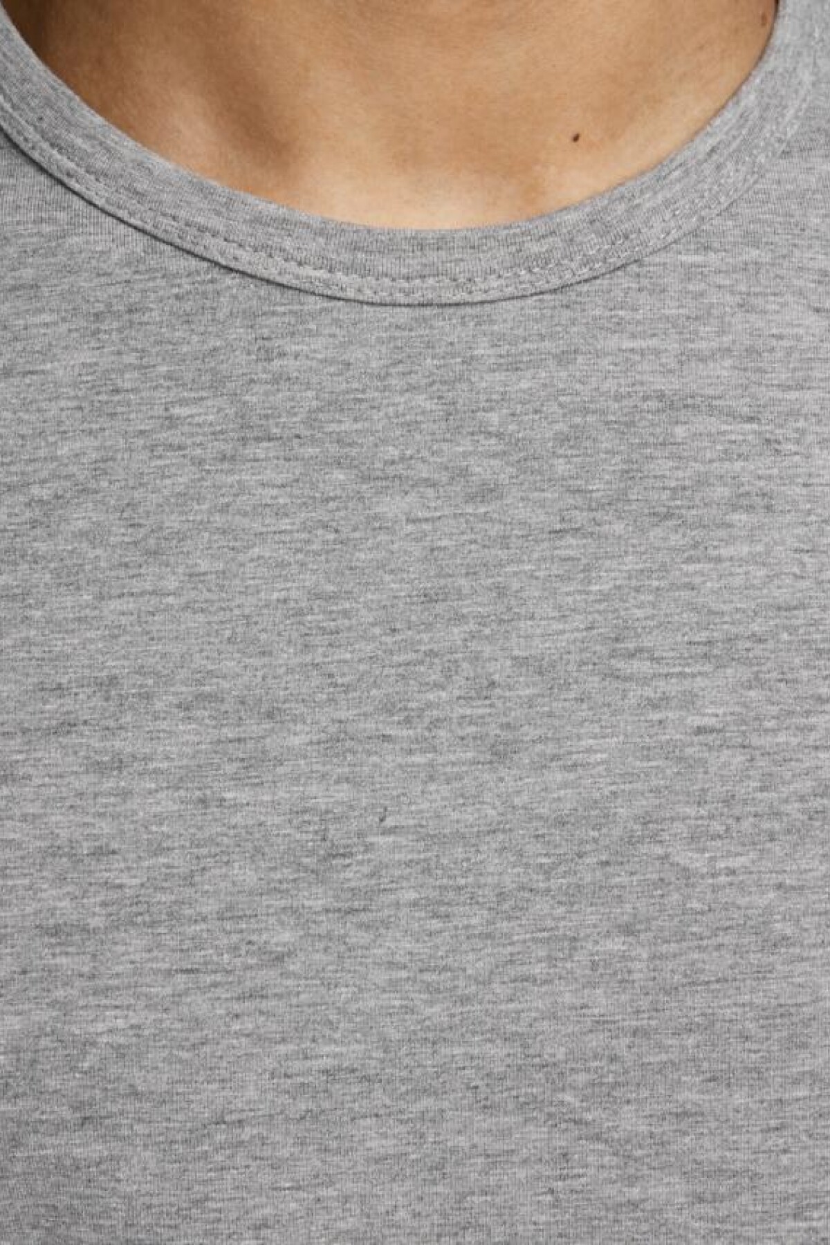 Camiseta Basic Regular Fit Light Grey Melange
