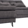 Sillón Cama con Chaise Izquierdo y derecho - Nice Chumbo Steel