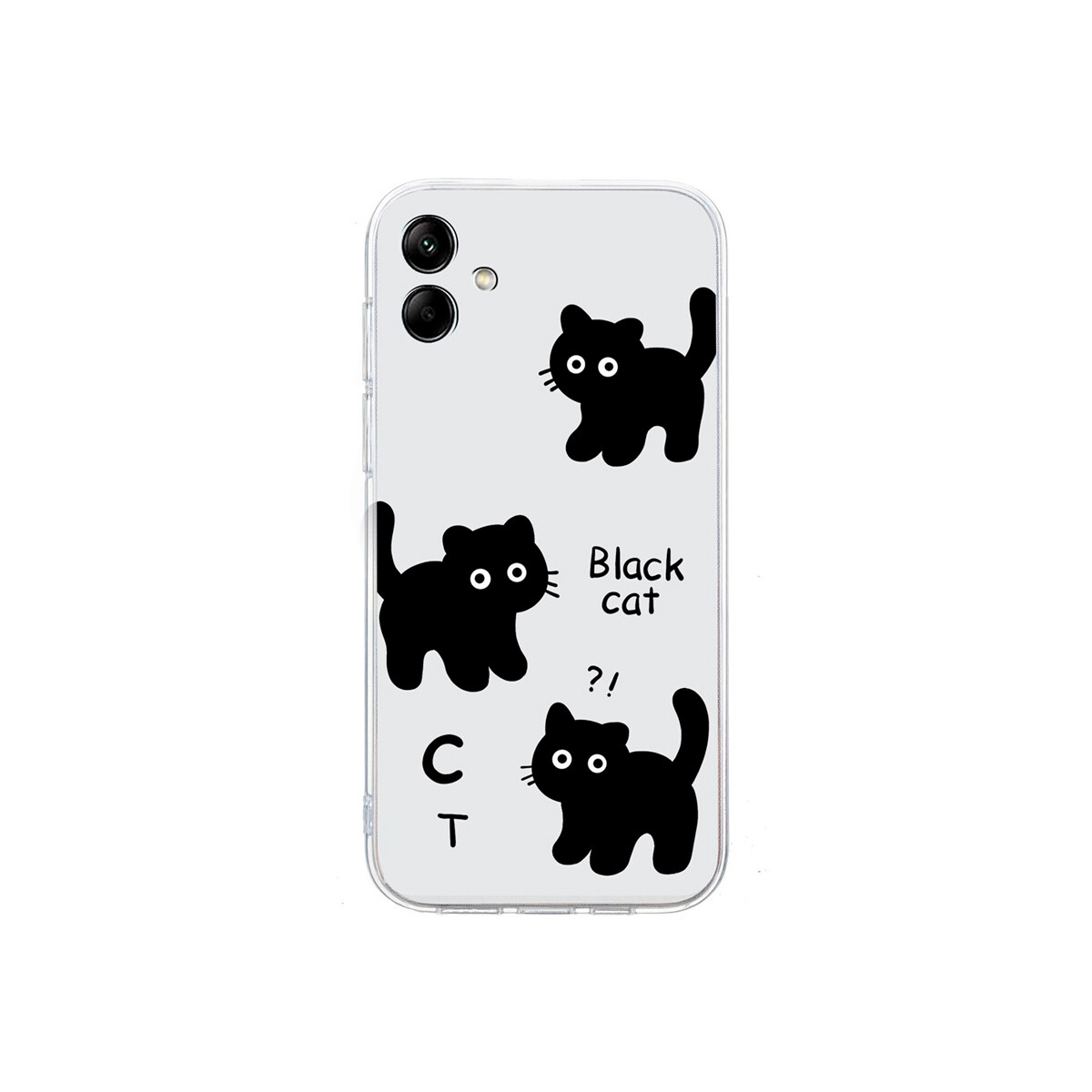 Protector para Samsung Galaxy A06 transparente diseño gatos 