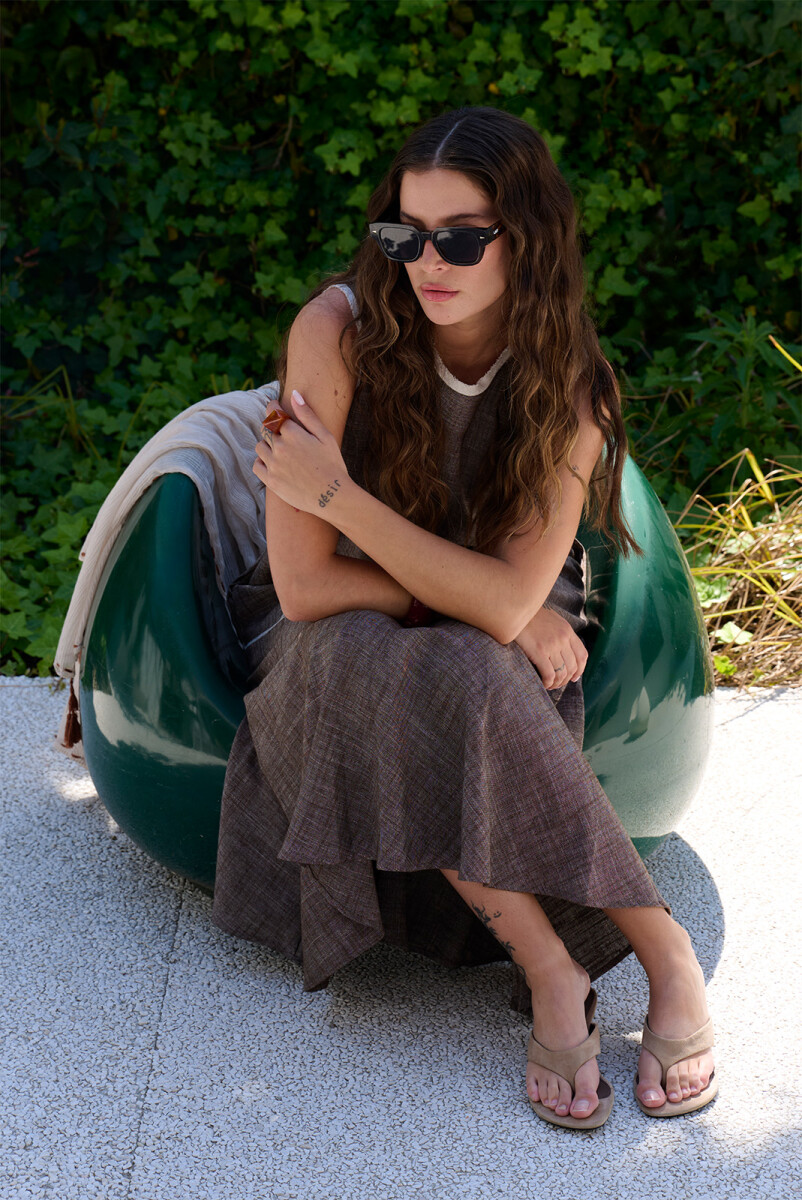 VESTIDO DIAGONAL - MARRON 