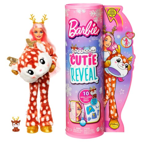 Muñeca Barbie Cutie Reveal Con Disfraz + Accesorios Barbie Reno