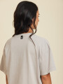 T-SHIRT ERIKA RUSTY Hueso