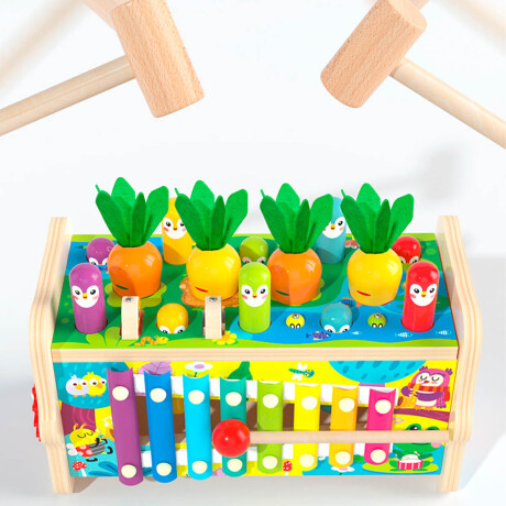 Juego Didáctico Madera Xilófono + Multifunción Niños Jug019009