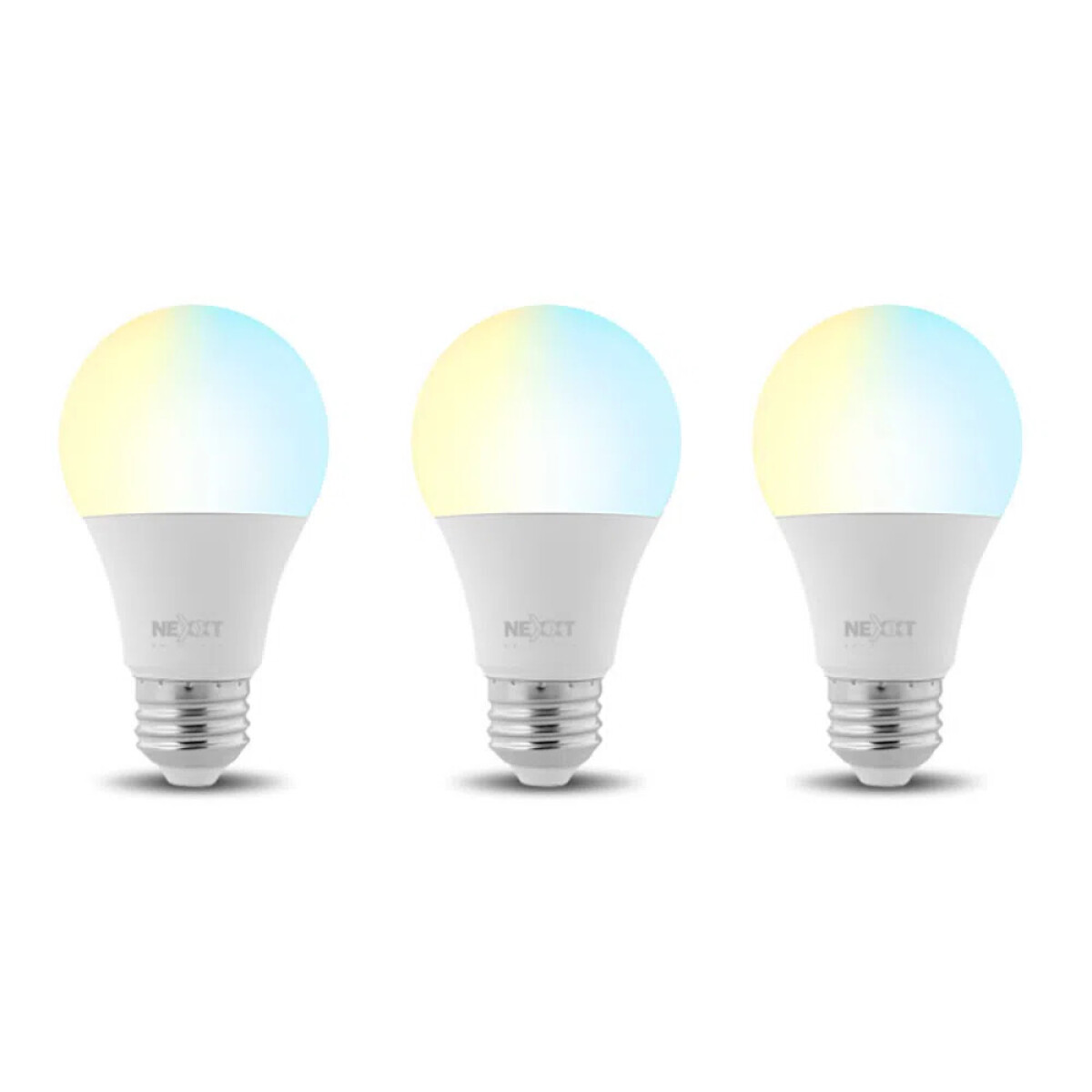 Pack x3 lámparas led nexxt home smart wi-fi fría/cálida 220v nhb-w120 - Nexxt home smart wi-fi led white bulb (pack x3) 220v nhb-w1203pk 