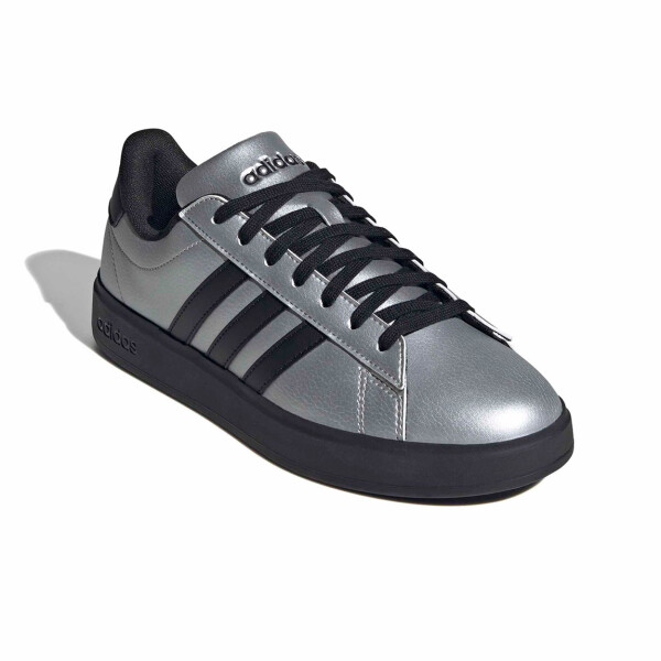 Championes Adidas Grand Court 2.0 Mujer Plata-negro