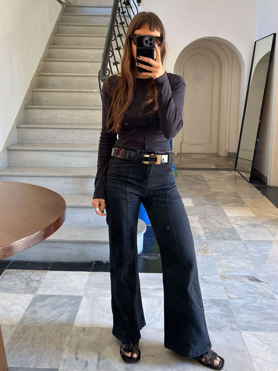 Wideleg Niut - Black 