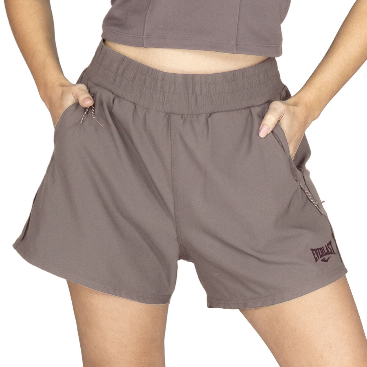 SHORT FEM POLY/SPX LUMEN-MAUVE - MAUVE 