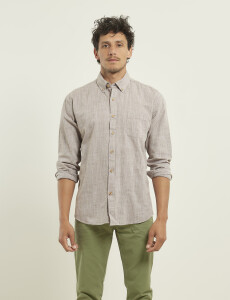 012502 CAMISA HARRINGTON LABEL Kaki