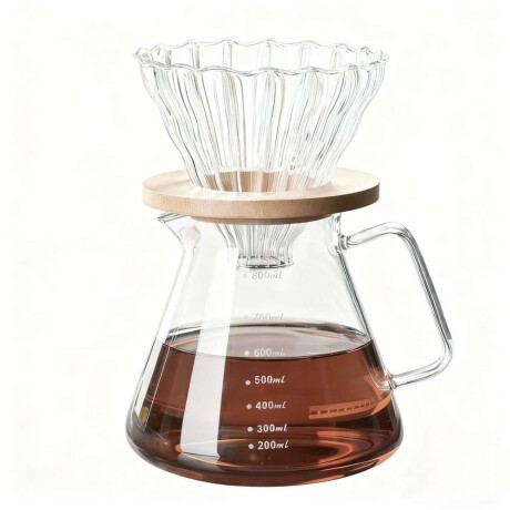CAFETERA DE GOTEO 800ML BOROSILICATO Y BAMBU