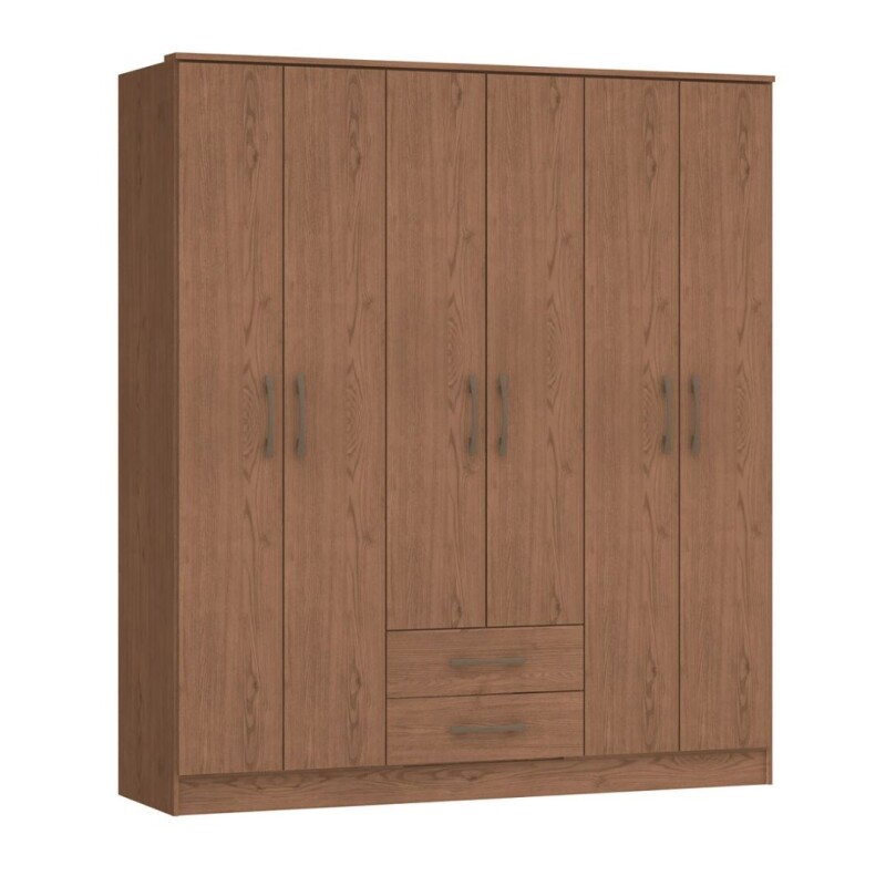 Ropero Pequin 6 Puertas 2 Cajones Macadamia Ropero Pequin 6 Puertas 2 Cajones Macadamia