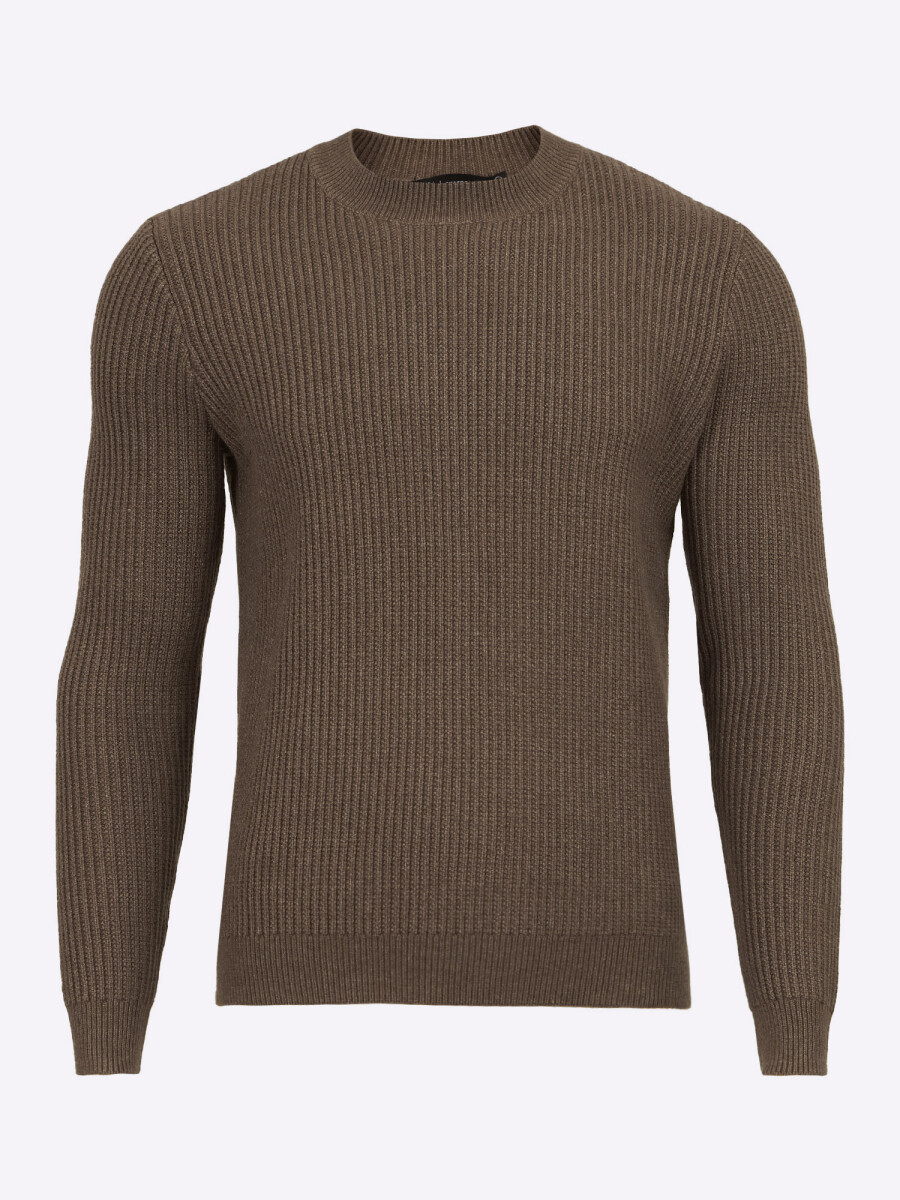 Sweater liso - marron 
