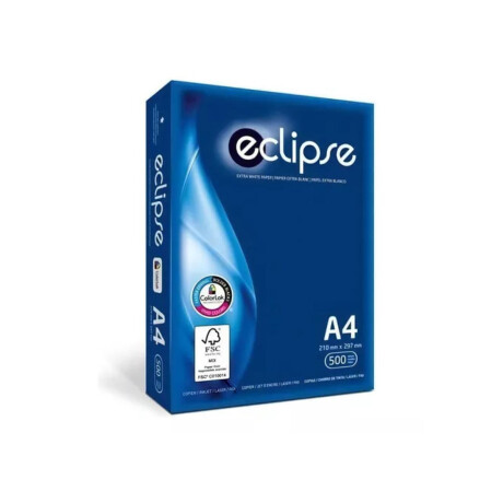 Resma Eclipse 500 Hojas Papel A4 75 Gramos Resma Eclipse 500 Hojas Papel A4 75 Gramos
