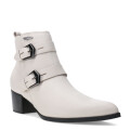Botas de Mujer Bottero caña baja con hebillas de cuero Blanco