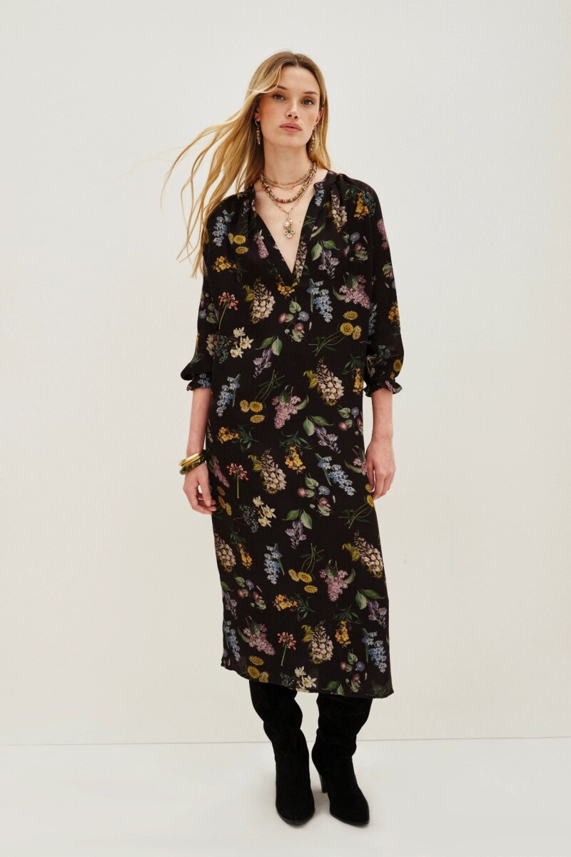 Vestido Camomille Azul Oscuro