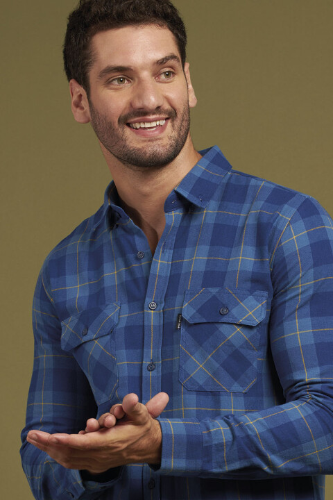 CAMISA ACUIA POLANCO Azul Piedra