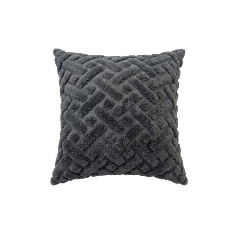 COJIN CUAD GRIS 43X43CM Unica