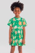 Vestido Casual. Verde Trebol