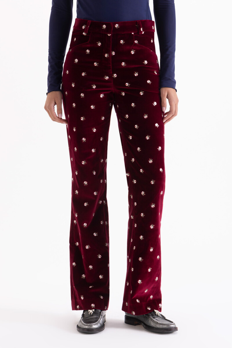 PANTALON CHARLOTTE Bordo
