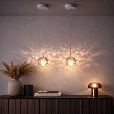 Colgante led esfera efecto flotante 5W Colgante led esfera efecto flotante 5W