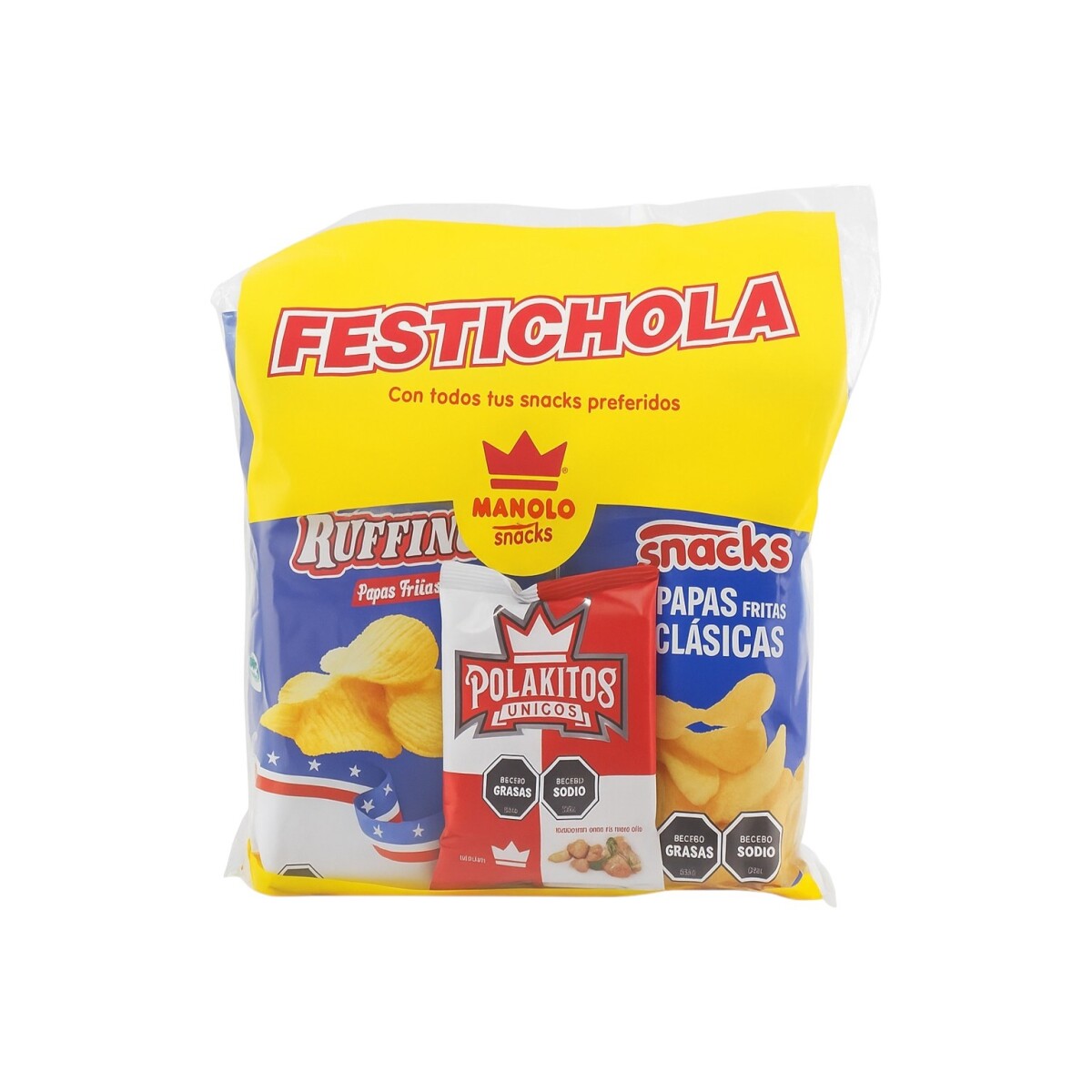 Pack Festichola Manolo Snacks 350GR 
