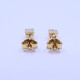 Caravanas oro 18k amarillo engarce 4 puntas con brillantes. Caravanas oro 18k amarillo engarce 4 puntas con brillantes.