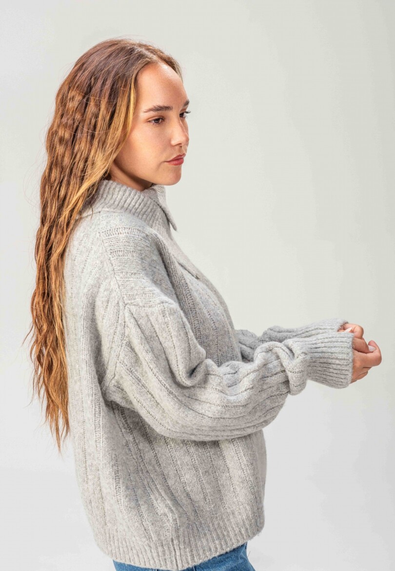 Sweater Detalle Gris