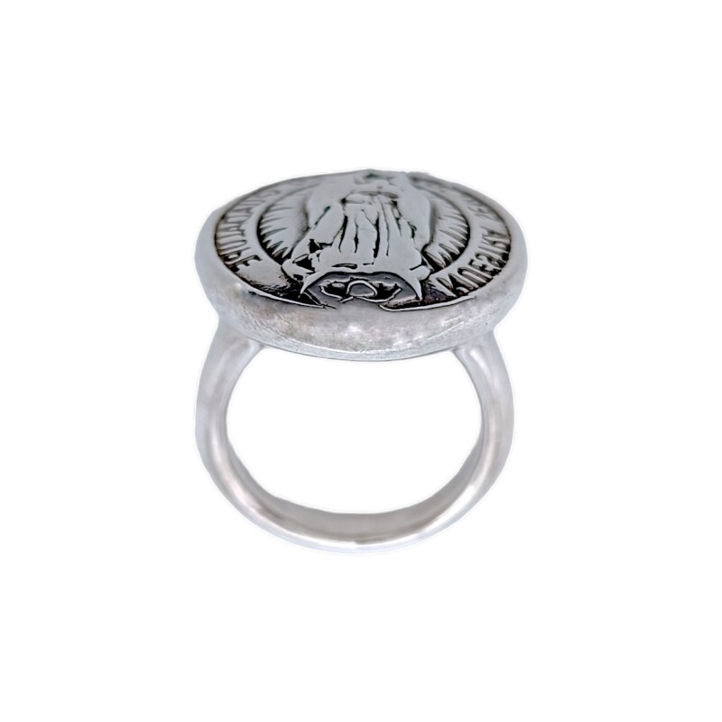 Anillo Virgen Milagrosa-Plata 925 Inflada-Sin Piedra-AN3007 sinpiedra