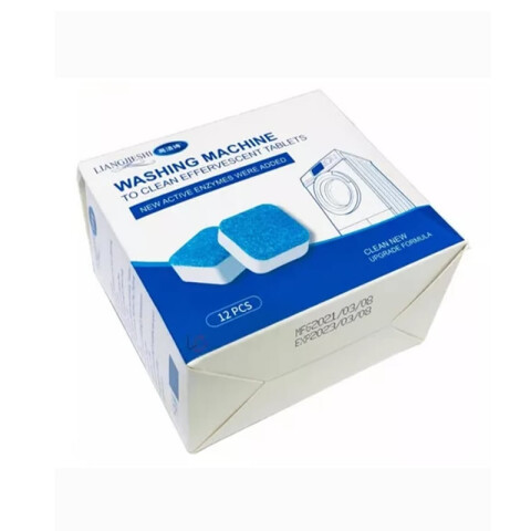 Tabletas Antibacteriales Para Limpieza De Lavarropa 12 Unidades Tabletas Antibacteriales Para Limpieza De Lavarropa 12 Unidades
