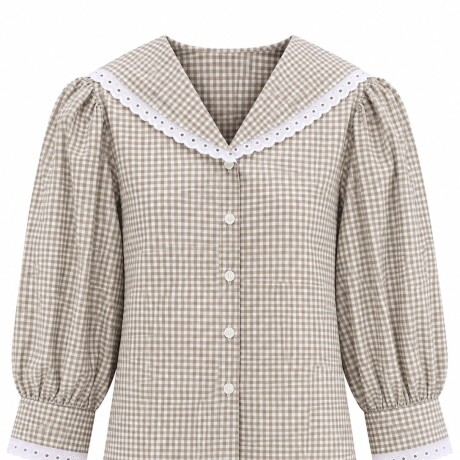 Blusa Marinera Cuadrille Beige
