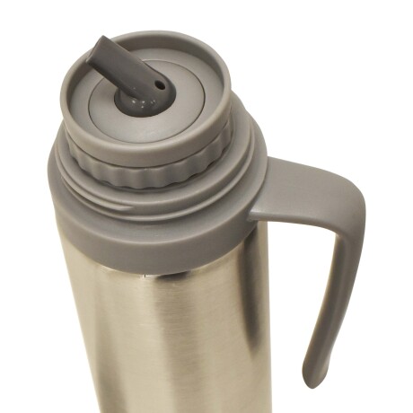 Kit Comet de Termo 750Ml c/Manija y Mate 160Ml en Acero Inox Plateado