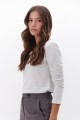 REMERA V DOBLE M/L MELANGE